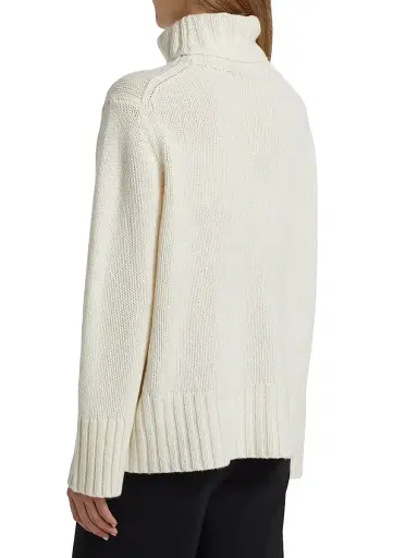 Jenni Kayne Women's Cashmere Jet Turtleneck Sweater - Ivory - Size XL | Thumbnail 5 Jenni Kayne Women's Cashmere Jet Turtleneck Sweater - Ivory - Size XL | Thumbnail 5