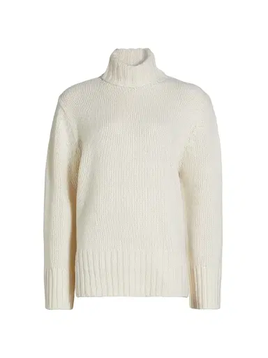 Jenni Kayne Women's Cashmere Jet Turtleneck Sweater - Ivory - Size XL | Thumbnail 1 Jenni Kayne Women's Cashmere Jet Turtleneck Sweater - Ivory - Size XL | Thumbnail 1