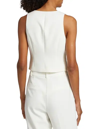 Favorite Daughter Women's Favorite Tailored Vest - Ivory - Size XS | Thumbnail 5 Favorite Daughter Women's Favorite Tailored Vest - Ivory - Size XS | Thumbnail 5