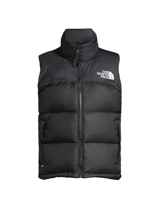 The North Face Women's Retro Nuptse Logo Down Vest - Recycled Black
