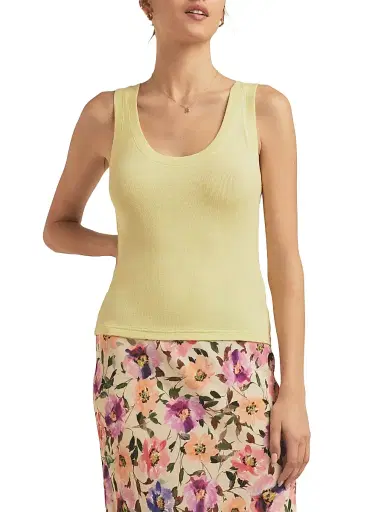 Favorite Daughter Women's Scoopneck Rib-Knit Tank - White - Size XL | Thumbnail 3 Favorite Daughter Women's Scoopneck Rib-Knit Tank - White - Size XL | Thumbnail 3
