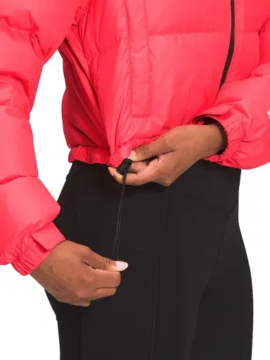 The North Face Women's Nuptse Cropped Down Puffer Jacket - Coral - Size XL | Thumbnail 6 The North Face Women's Nuptse Cropped Down Puffer Jacket - Coral - Size XL | Thumbnail 6