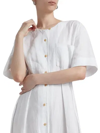 Jenni Kayne Women's Day Linen Midi-Dress - White - Size XL | Thumbnail 6 Jenni Kayne Women's Day Linen Midi-Dress - White - Size XL | Thumbnail 6