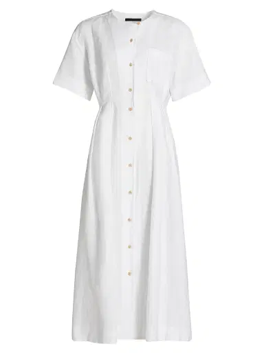 Jenni Kayne Women's Day Linen Midi-Dress - White - Size XL | Thumbnail 1 Jenni Kayne Women's Day Linen Midi-Dress - White - Size XL | Thumbnail 1
