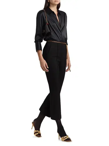 Favorite Daughter Women's The Alissa Tailored Pants - Black - Size 8 | Thumbnail 2