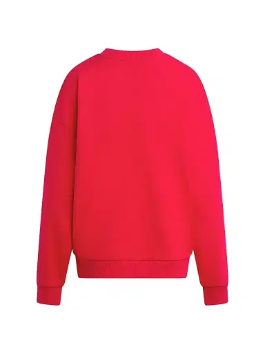 Favorite Daughter Women's Collegiate Oversized Logo Cotton-Blend Sweatshirt - Haute Rouge - Size XS | Thumbnail 3 Favorite Daughter Women's Collegiate Oversized Logo Cotton-Blend Sweatshirt - Haute Rouge - Size XS | Thumbnail 3