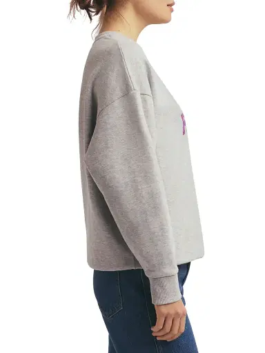 Favorite Daughter Women's Mom's Favorite Cotton Sweatshirt - Heather Grey - Size Small | Thumbnail 4