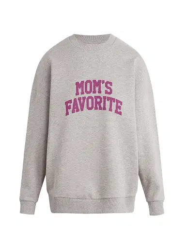 Favorite Daughter Women's Mom's Favorite Cotton Sweatshirt - Heather Grey - Size Small | Thumbnail 1