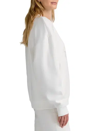 Favorite Daughter Women's ''Mom Of The Year'' Cotton-Blend Sweatshirt - White Wisteria - Size XS | Thumbnail 5