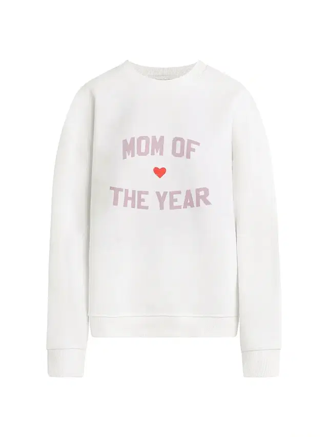 Favorite Daughter Women's ''Mom Of The Year'' Cotton-Blend Sweatshirt - White Wisteria