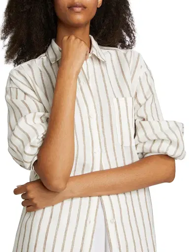 Jenni Kayne Women's Linen Striped Oversized Shirt | Thumbnail 6 Jenni Kayne Women's Linen Striped Oversized Shirt | Thumbnail 6