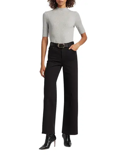 Frame Women's Le Slim Palazzo Jeans - Black - Size 32 | Thumbnail 2