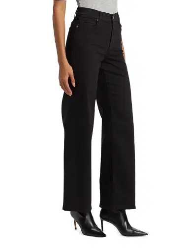 Frame Women's Le Slim Palazzo Jeans - Black - Size 32 | Thumbnail 4