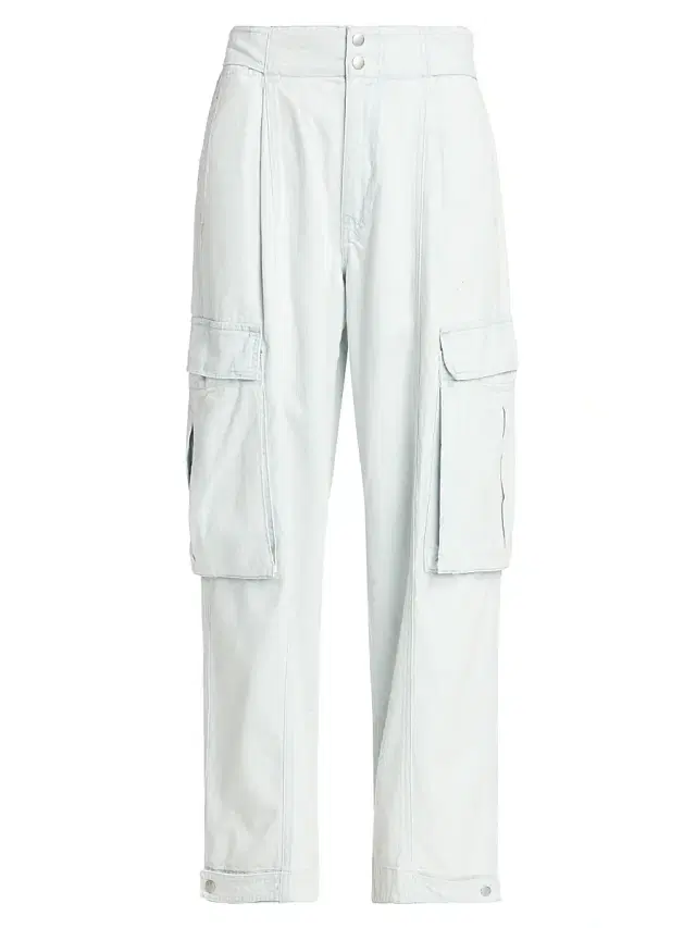 FRAME Women's Cotton Wide-Leg Cargo Pants - Thrill