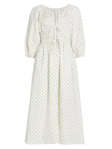 Wayf Women's Veronica Polka Dot Cotton Midi-Dress | Thumbnail 1 Wayf Women's Veronica Polka Dot Cotton Midi-Dress | Thumbnail 1