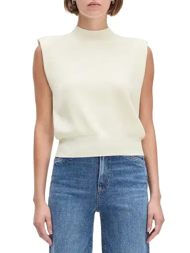 Favorite Daughter Women's The Whitney Sleeveless Top - Ivory - Size XL | Thumbnail 4 Favorite Daughter Women's The Whitney Sleeveless Top - Ivory - Size XL | Thumbnail 4