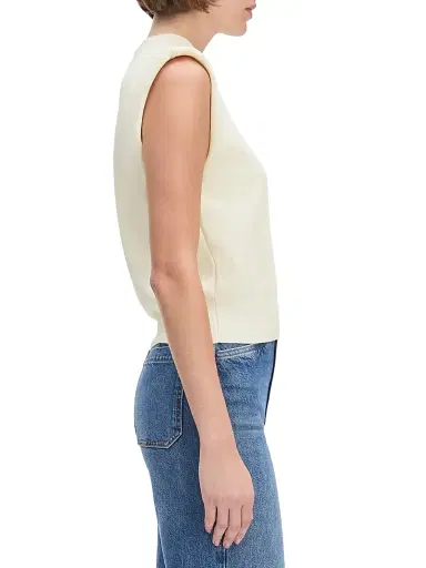 Favorite Daughter Women's The Whitney Sleeveless Top - Ivory - Size XL | Thumbnail 5 Favorite Daughter Women's The Whitney Sleeveless Top - Ivory - Size XL | Thumbnail 5