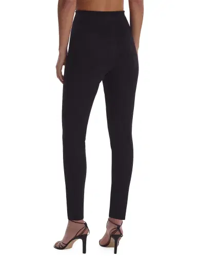 Commando Women's Faux-Suede High-Waist Leggings - Black | Thumbnail 2
