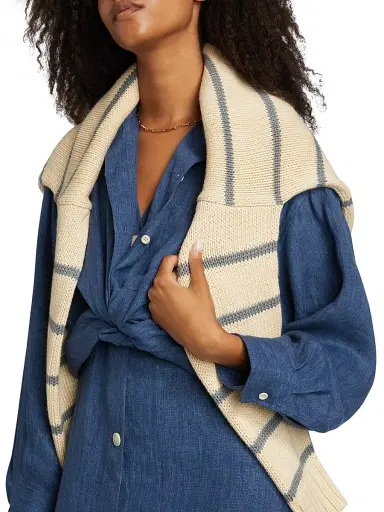 Jenni Kayne Women's Relaxed Silk Oversized Button-Up Shirt | Thumbnail 6 Jenni Kayne Women's Relaxed Silk Oversized Button-Up Shirt | Thumbnail 6