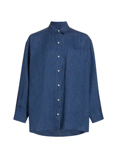 Jenni Kayne Women's Relaxed Silk Oversized Button-Up Shirt | Thumbnail 1 Jenni Kayne Women's Relaxed Silk Oversized Button-Up Shirt | Thumbnail 1
