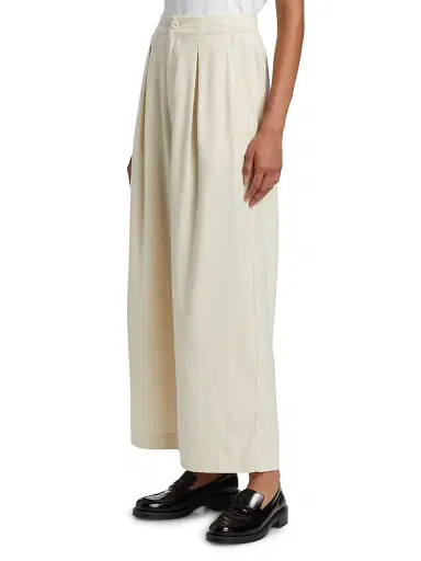 Jenni Kayne Women's Textured Silk Relaxed-Fit Trousers - Ivory - Size 12 | Thumbnail 4 Jenni Kayne Women's Textured Silk Relaxed-Fit Trousers - Ivory - Size 12 | Thumbnail 4