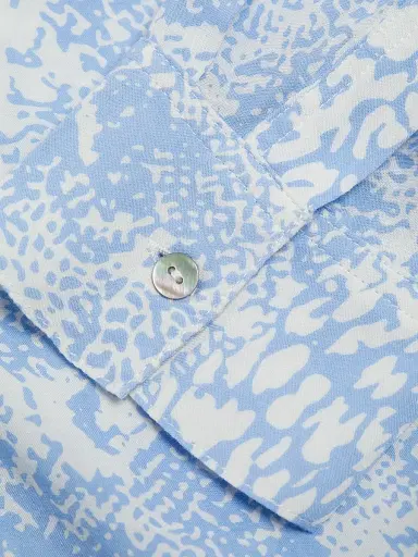Rails Women's Josephine Button-Front Blouse - Aqua Mixed Animals | Thumbnail 7 Rails Women's Josephine Button-Front Blouse - Aqua Mixed Animals | Thumbnail 7