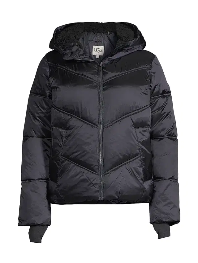 UGG Women's Ronney Hooded Puffer Jacket - Tar