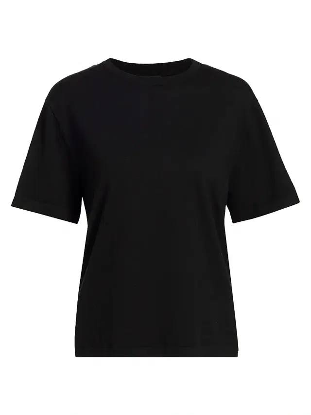 Women's Cotton-Cashmere T-Shirt - Black