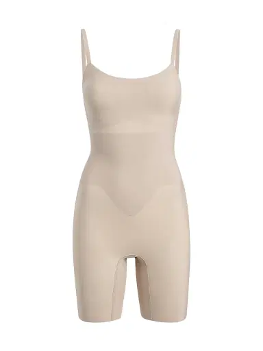 Commando Women's Zone Smoothing Stretch Bodysuit - Beige - Size Large | Thumbnail 1