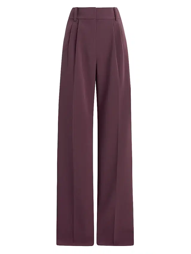 Favorite Daughter Women's Favorite Wide-Leg Pants - Burgundy Dahlia