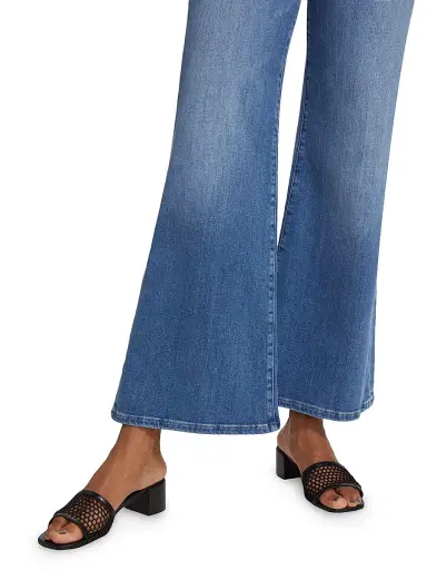 Frame Women's Le Slim Palazzo Drizzle High-Rise Stretch Jeans | Thumbnail 6