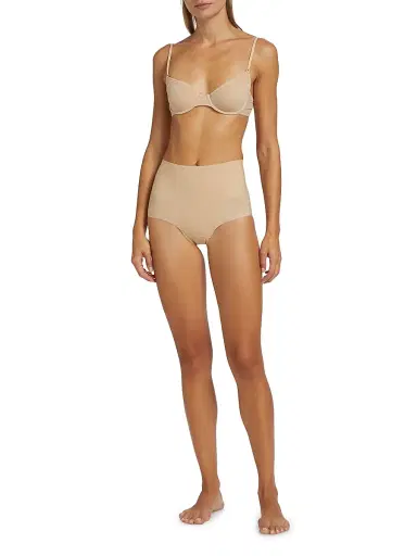 Commando Women's Zone Smoothing High-Rise Briefs - Brown - Size XL | Thumbnail 2