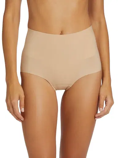 Commando Women's Zone Smoothing High-Rise Briefs - Brown - Size XL | Thumbnail 3