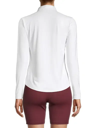 Greyson Women's Long-Sleeve Knit Polo Top - White - Size XL | Thumbnail 5 Greyson Women's Long-Sleeve Knit Polo Top - White - Size XL | Thumbnail 5
