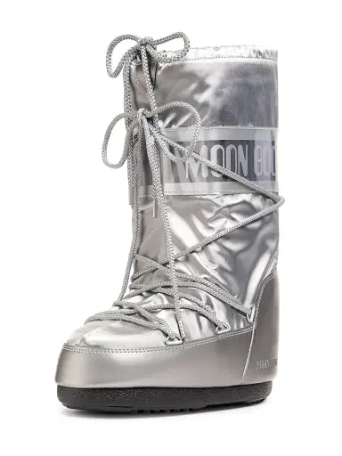 Moon Boot Men's Unisex Icon Glance Boots - Silver | Thumbnail 2