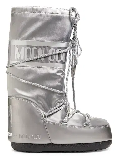 Moon Boot Men's Unisex Icon Glance Boots - Silver | Thumbnail 1