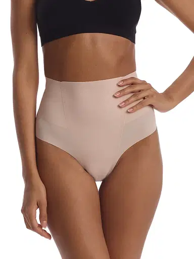 Commando Women's Zone Smoothing High-Waist Thong - Beige - Size XL | Thumbnail 2 Commando Women's Zone Smoothing High-Waist Thong - Beige - Size XL | Thumbnail 2