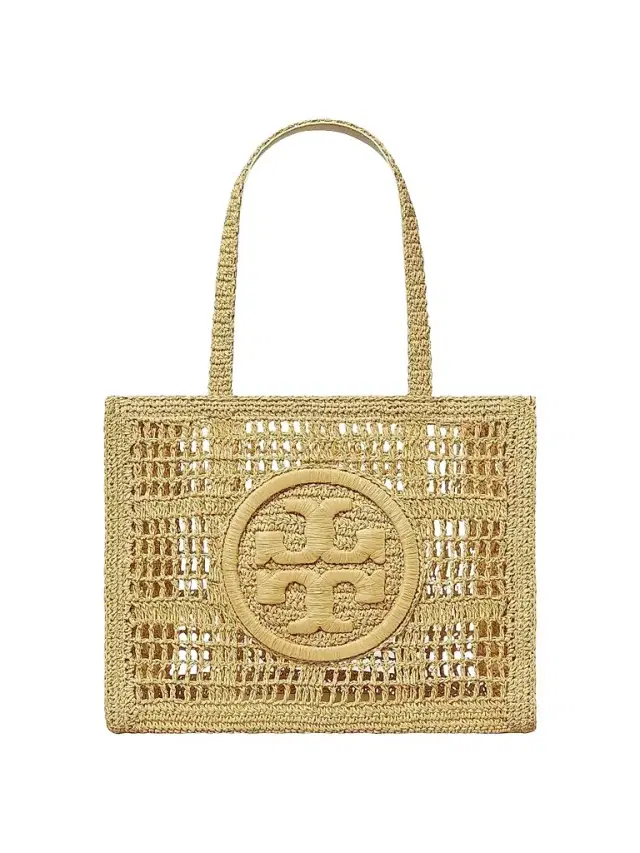 Tory Burch Women's  Ella Crochet Straw Tote Bag - Natural