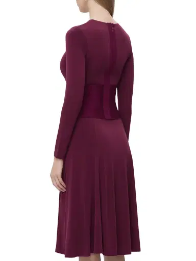 Hervé Léger Women's Bandage Waist Jersey Midi-Dress - Pinot | Thumbnail 5 Hervé Léger Women's Bandage Waist Jersey Midi-Dress - Pinot | Thumbnail 5