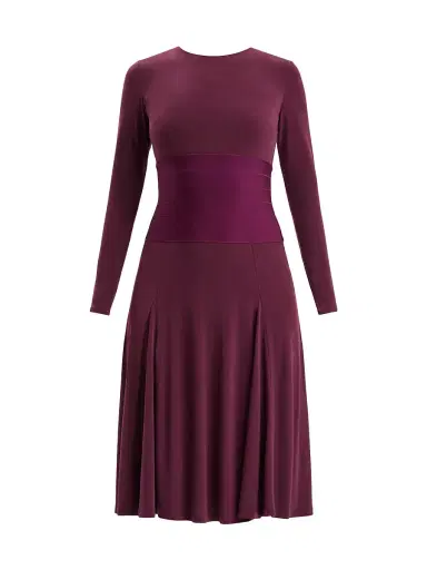 Hervé Léger Women's Bandage Waist Jersey Midi-Dress - Pinot | Thumbnail 7 Hervé Léger Women's Bandage Waist Jersey Midi-Dress - Pinot | Thumbnail 7