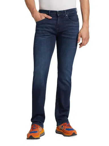 7 For All Mankind Men's The Straight Stretch Jeans - Dark Blue - Size 40 | Thumbnail 3 7 For All Mankind Men's The Straight Stretch Jeans - Dark Blue - Size 40 | Thumbnail 3