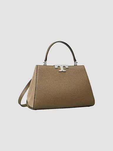 Tory Burch Women's Large Eleanor Pebbled Leather Top Handle Bag - Wild Mushroom | Thumbnail 3