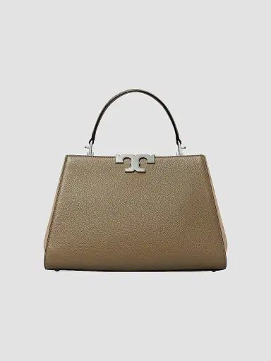 Tory Burch Women's Large Eleanor Pebbled Leather Top Handle Bag - Wild Mushroom | Thumbnail 4