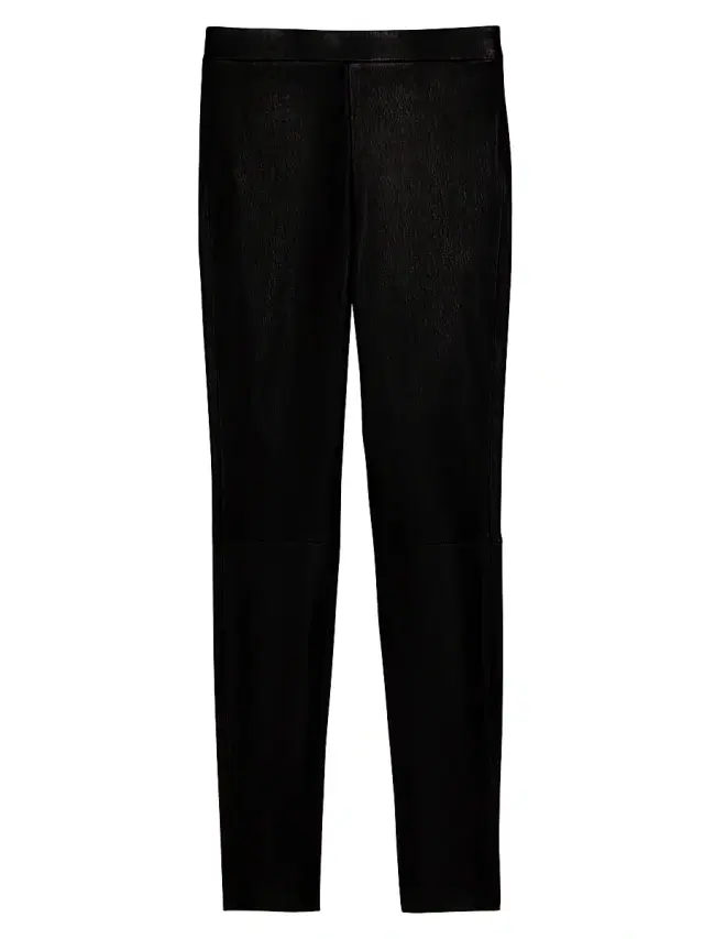 Theory Women's Pull-On Leather Leggings - Black