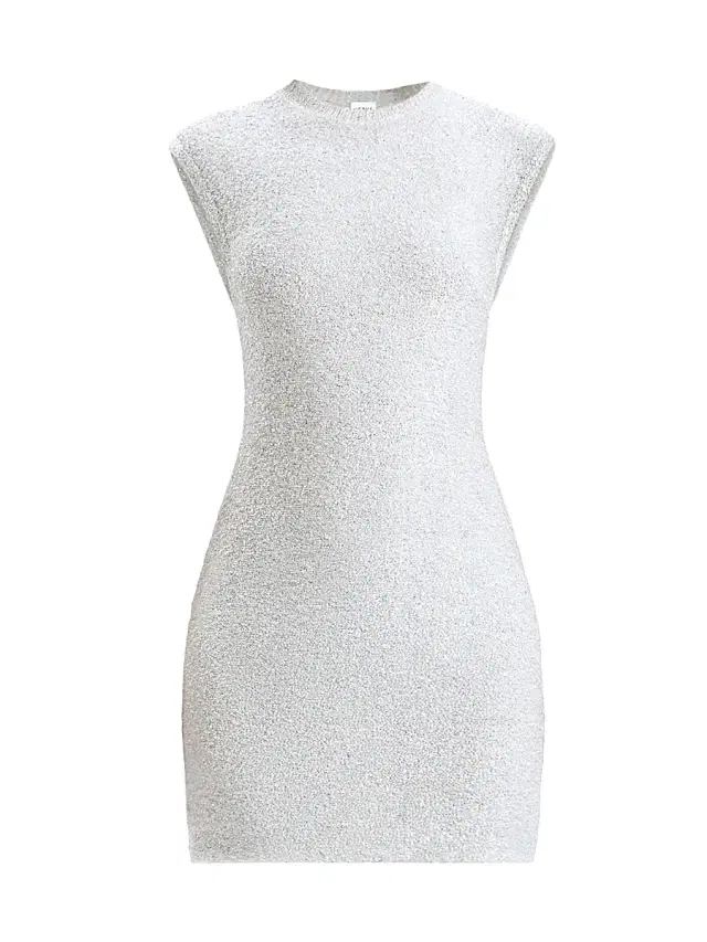 Women's Delilah Sequined Minidress - Alabaster