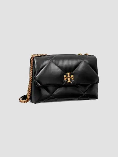 Tory Burch Women's Large Kira Diamond Leather Shoulder Bag - Black | Thumbnail 3 Tory Burch Women's Large Kira Diamond Leather Shoulder Bag - Black | Thumbnail 3