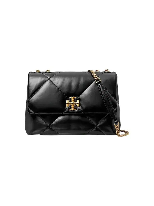 Tory Burch Women's  Kira Diamond Leather Shoulder Bag - Black