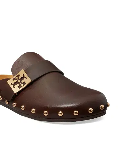 Tory Burch Women's Mellow Suede Buckle Clogs - Deep Mocha - Size 7.5 | Thumbnail 4