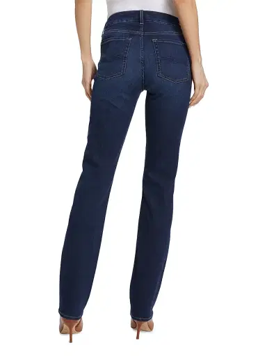7 For All Mankind Women's Kimmie High-Rise Stretch Straight-Leg Jeans | Thumbnail 5