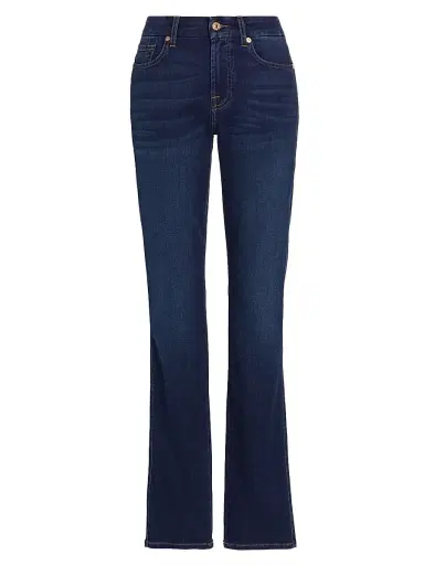7 For All Mankind Women's Kimmie High-Rise Stretch Straight-Leg Jeans | Thumbnail 1